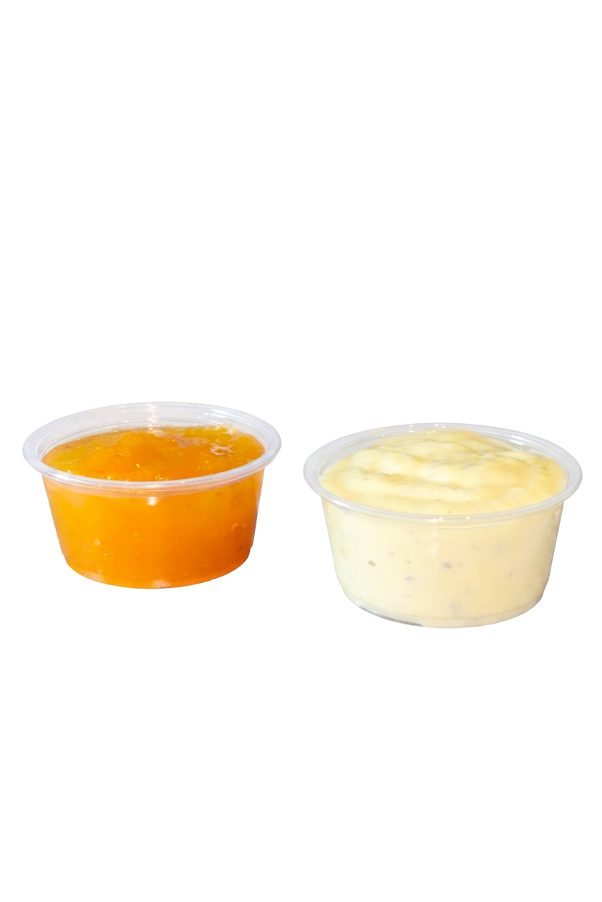 Salsas de piña y ajo