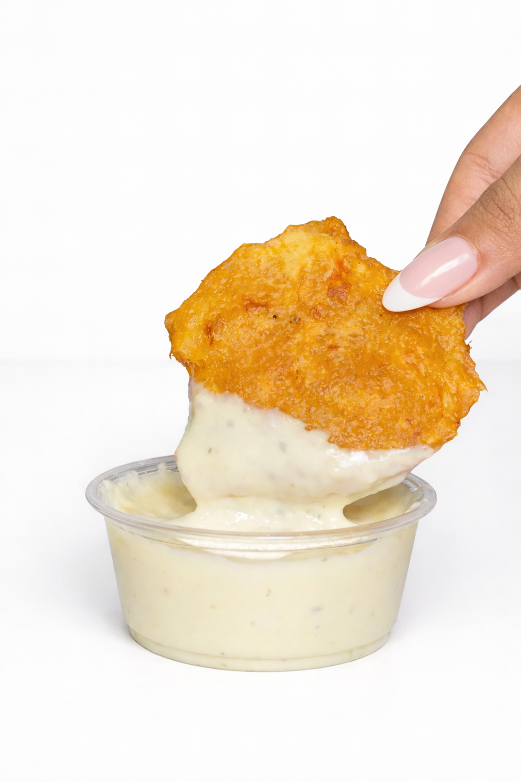 Torrejita de bacalao con salsa de ajo